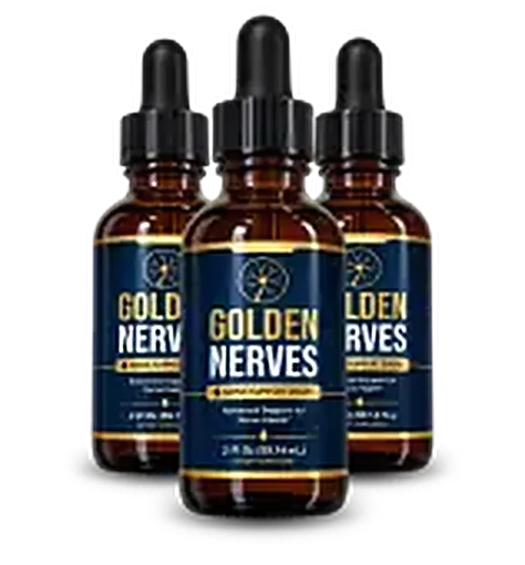 Golden Nerves nerve support liquid drops three bottle package — 2 fl oz per bottle